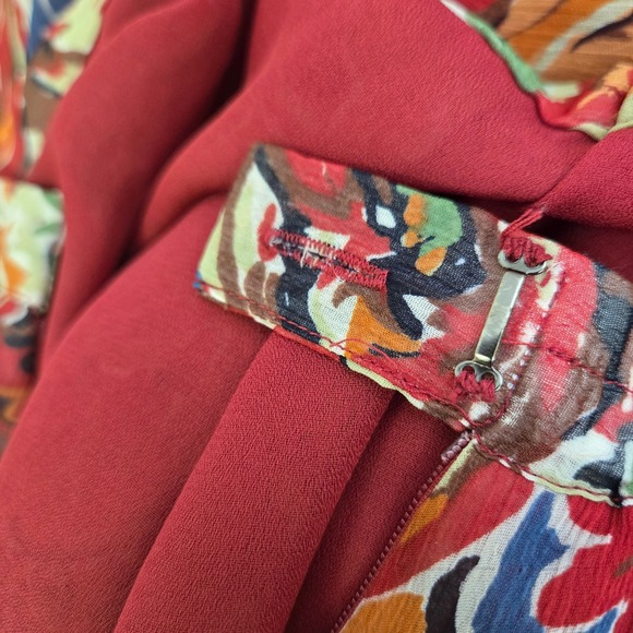 Coldwater Creek Floral Ruffle Layered Skirt, Lined, Size PM - Picture 7 of 15